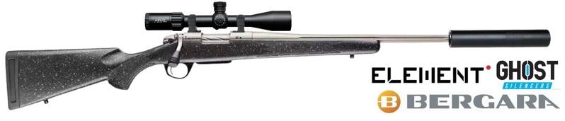 Buy 7mm Mag Bergara B14 Extreme Hunter Cerakote Fluted Scope/Silencer Package in NZ New Zealand.
