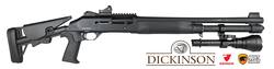 Buy 12ga Dickinson 212 Tactical Pro 18.5" Blk/Syn with Ranger Red Dot & Night Saber Blitzer 1250lm Torch in NZ New Zealand.