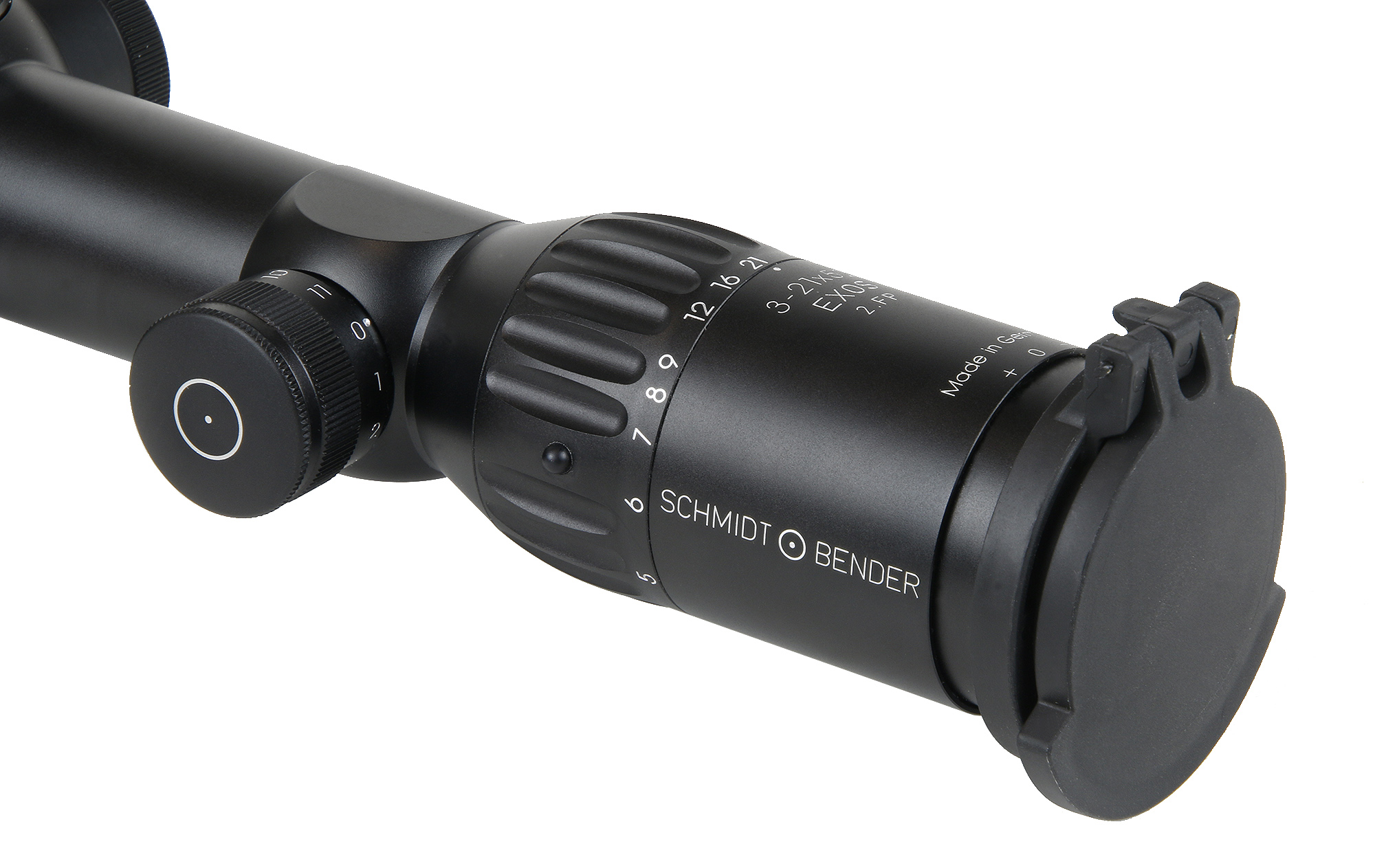 Schmidt & Bender Exos 3-21x50 LRH-MOA Illuminated Reticle Lockable