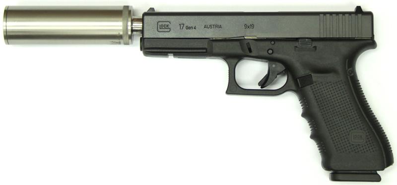 9mm Glock 17 Gen 4 With Titanium Silencer Nz 9mm Pistol By Gun City