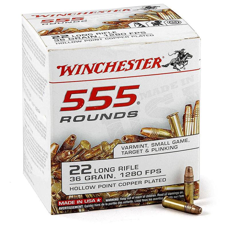 Buy Winchester 22 LR 555 36GR Hollow Point 1280fps 555 Rounds in NZ New Zealand.