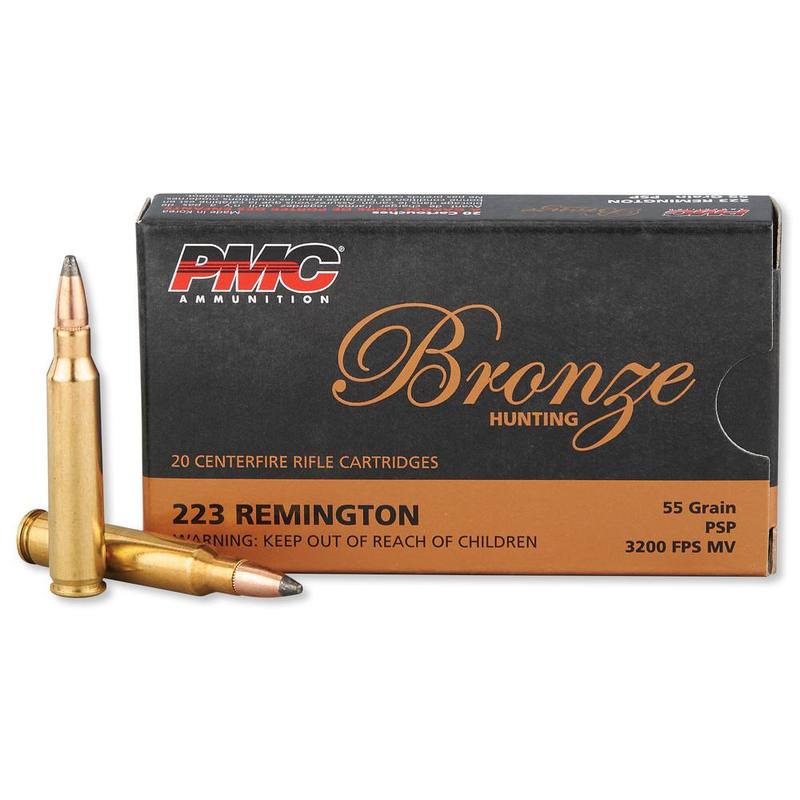 Buy PMC 223 Bronze Hunting 55gr Soft Point in NZ New Zealand.