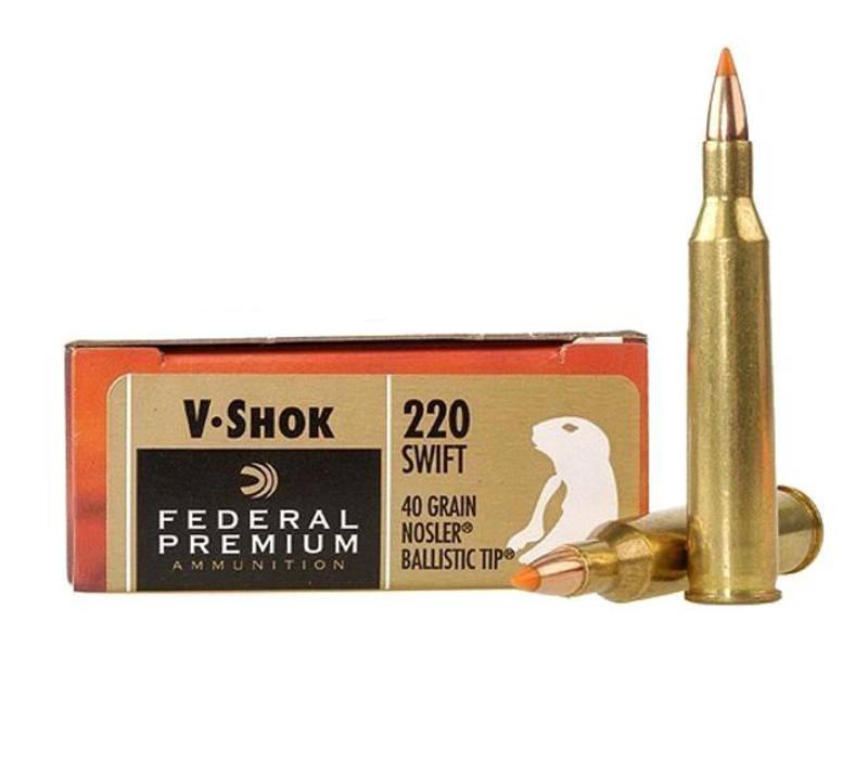 Buy Federal 220 Swift V-Shok 40gr Nosler Polymer Tip  20 Rounds in NZ New Zealand.