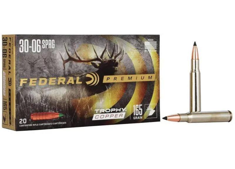 Buy Federal 30-06 Trophy 165gr Copper Tip 20 Rounds in NZ New Zealand.