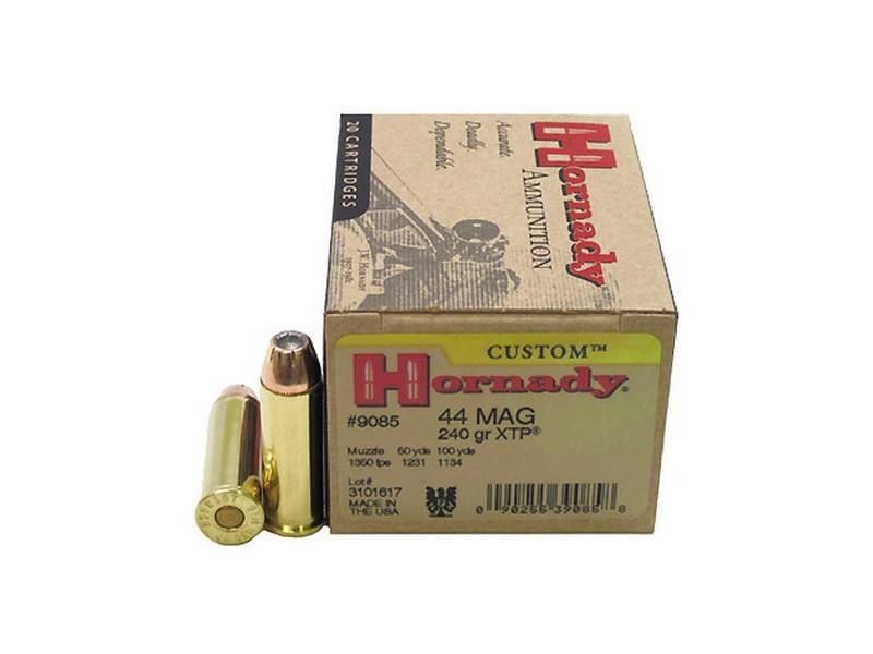 Buy Hornady 44 Mag XTP Custom Ammunition 240gr Jacketed Hollow Point in NZ New Zealand.