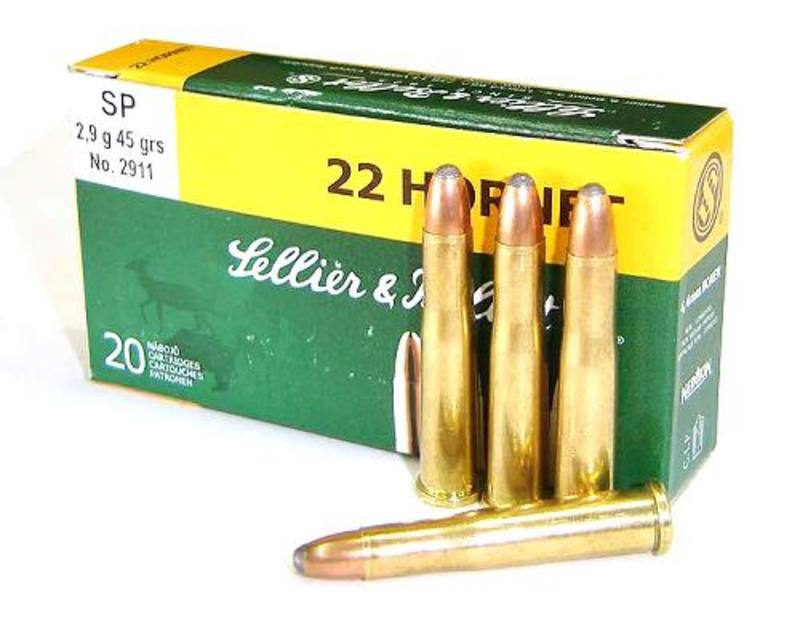 Buy Sellier and Bellot 22 Hornet 45gr Soft Point 20 Rounds in NZ New Zealand.