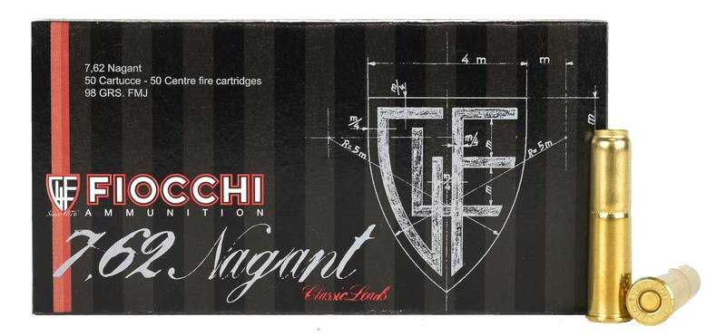 Buy Fiocchi 7.62x38R Nagant 98gr FMJ 50 Rounds in NZ New Zealand.