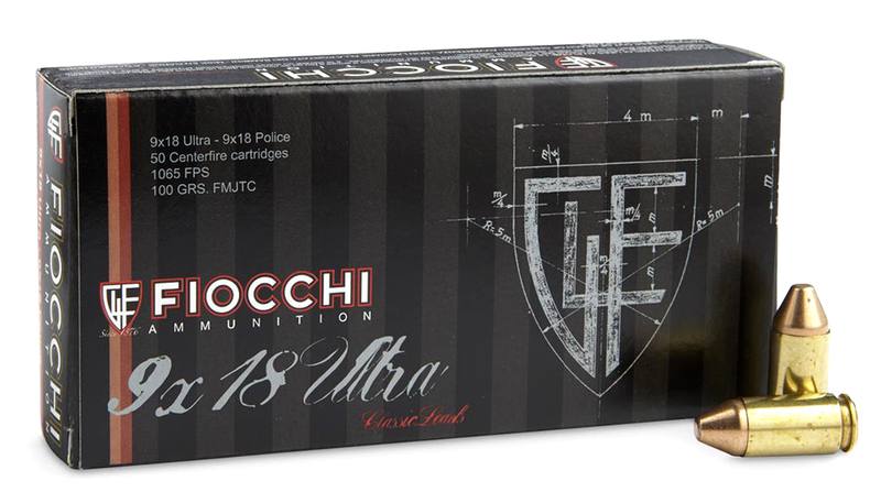 Buy Fiocchi 9x18 Ultra Police 100gr FMJ 50 Rounds in NZ New Zealand.