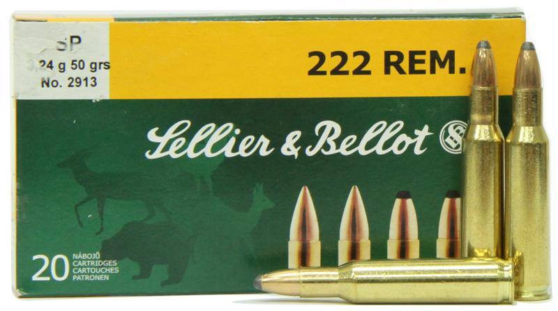 Buy Sellier & Bellot 222 55gr Soft Point in NZ New Zealand.