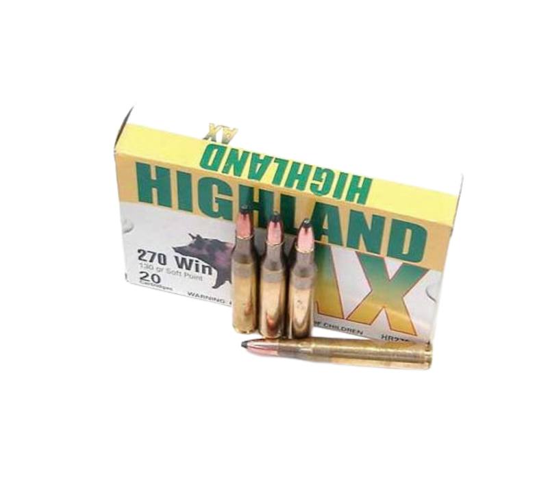 Buy Highland 270 130gr AX Soft Point | 20 Rounds in NZ New Zealand.