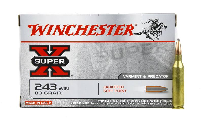 Buy Winchester 243 Super X 80gr Soft Point in NZ New Zealand.