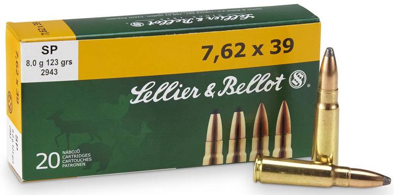 Buy 7.62x39 Sellier & Bellot 123gr Soft Point in NZ New Zealand.