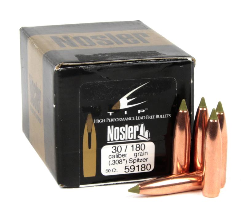 Buy Nosler .30 Cal Projectiles 180gr E -Tip Spitzer in NZ New Zealand.