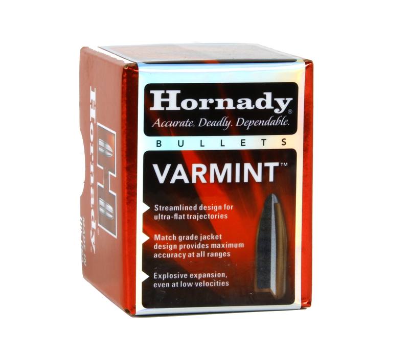 Buy Hornady Projectiles .22cal (.224") 55gr Varmint Soft Point 100x in NZ New Zealand.