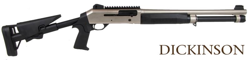 Buy 12ga Dickinson 212 Tactical Pro Semi Auto Nickel 18.5" in NZ New Zealand.