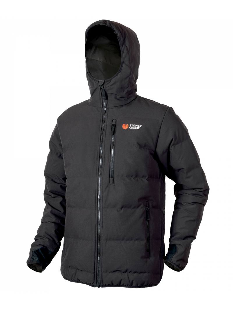 Buy Stoney Creek Men's Thermotough Puffer Jacket Black in NZ New Zealand.