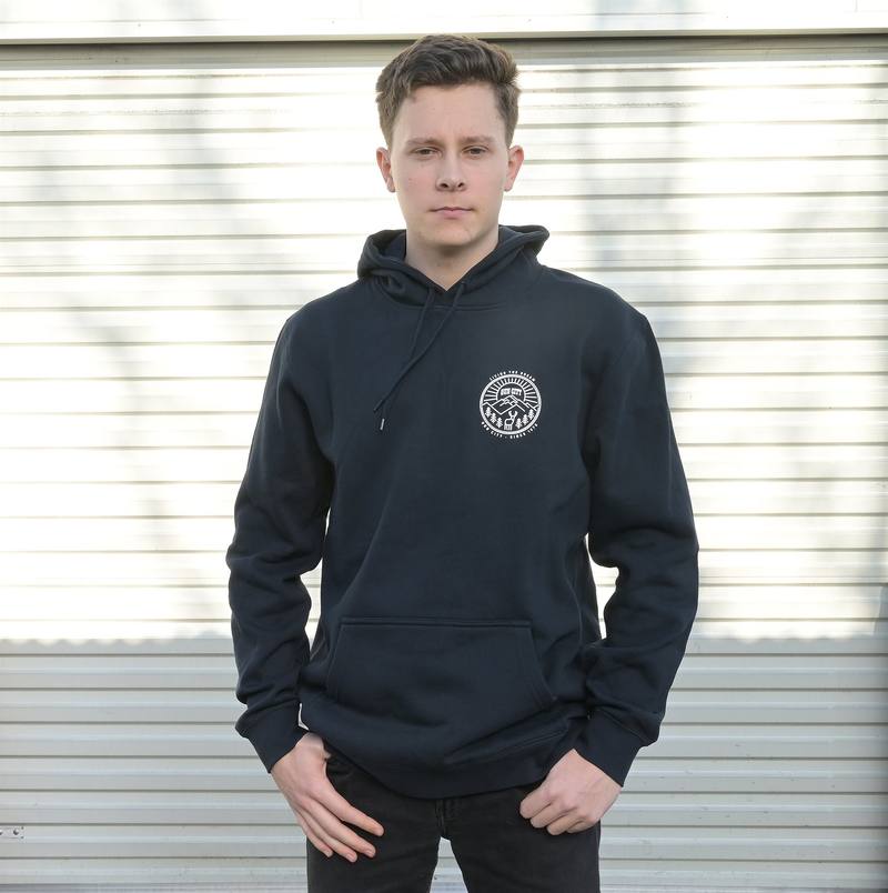 Buy Gun City 'Living the Dream' Hoodie Navy in NZ New Zealand.