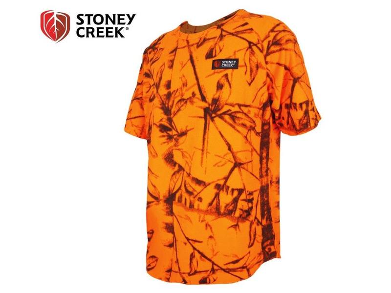 Buy Stoney Creek Kids Bush Tee Blaze Orange in NZ New Zealand.