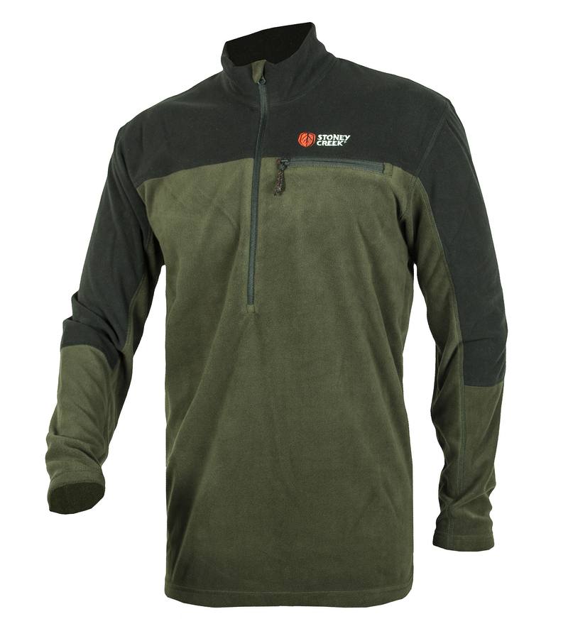 Buy Stoney Creek Microplus Long Sleeve Shirt: Black & Bayleaf in NZ New Zealand.