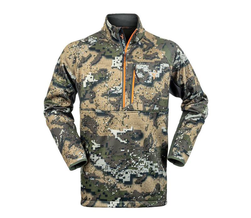 Buy Hunters Element Zenith Long Sleeve Top with 1/2 Zip: Camo in NZ New Zealand.