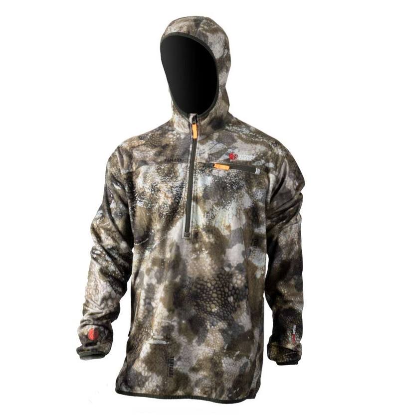 Buy Stoney Creek Microplus Hoodie with Half Zip: Tuatara Alpine Camo in NZ New Zealand.