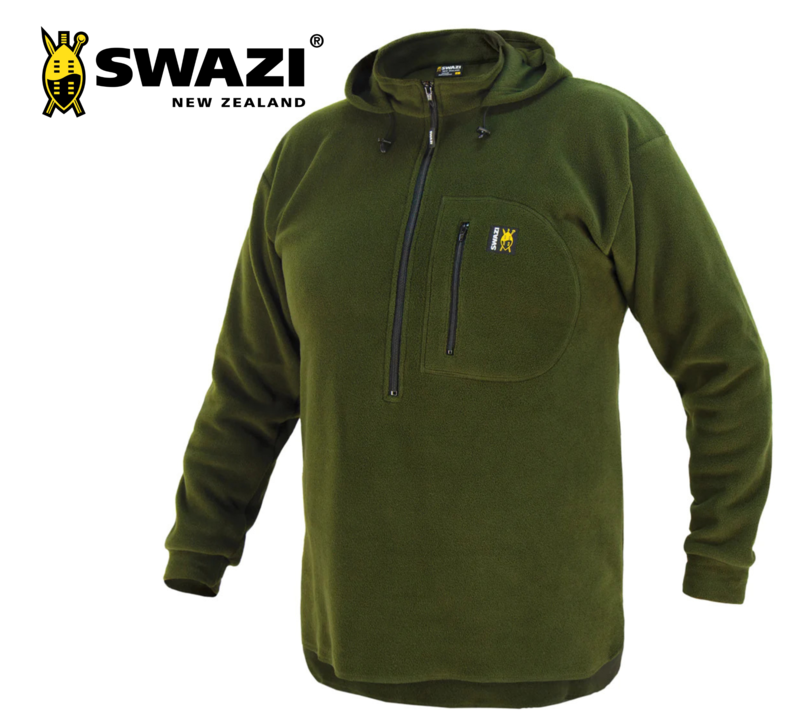 Buy Swazi The Hood Fleece Hoodie Olive in NZ New Zealand.