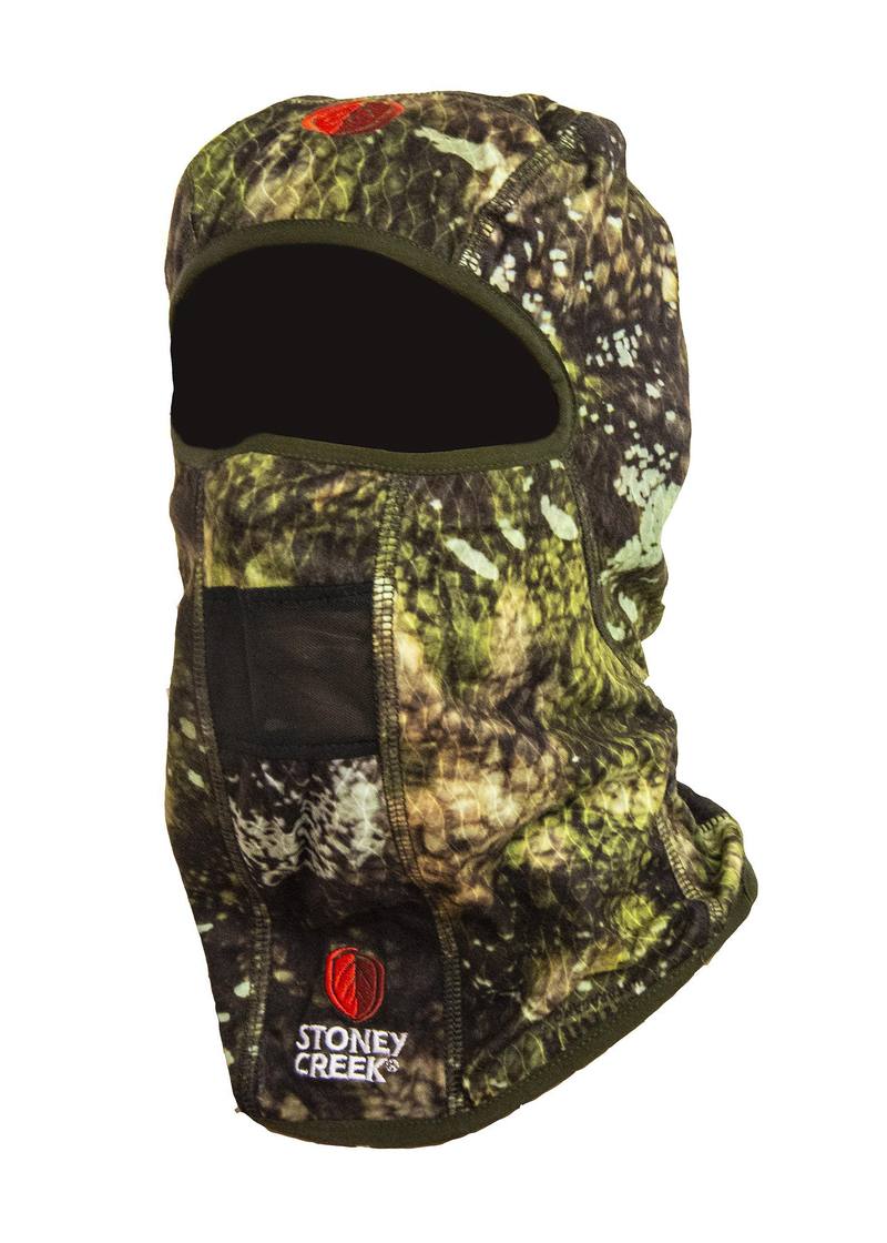 Buy Stoney Creek Micro+ Balaclava: Tuatara Camo Forest in NZ New Zealand.