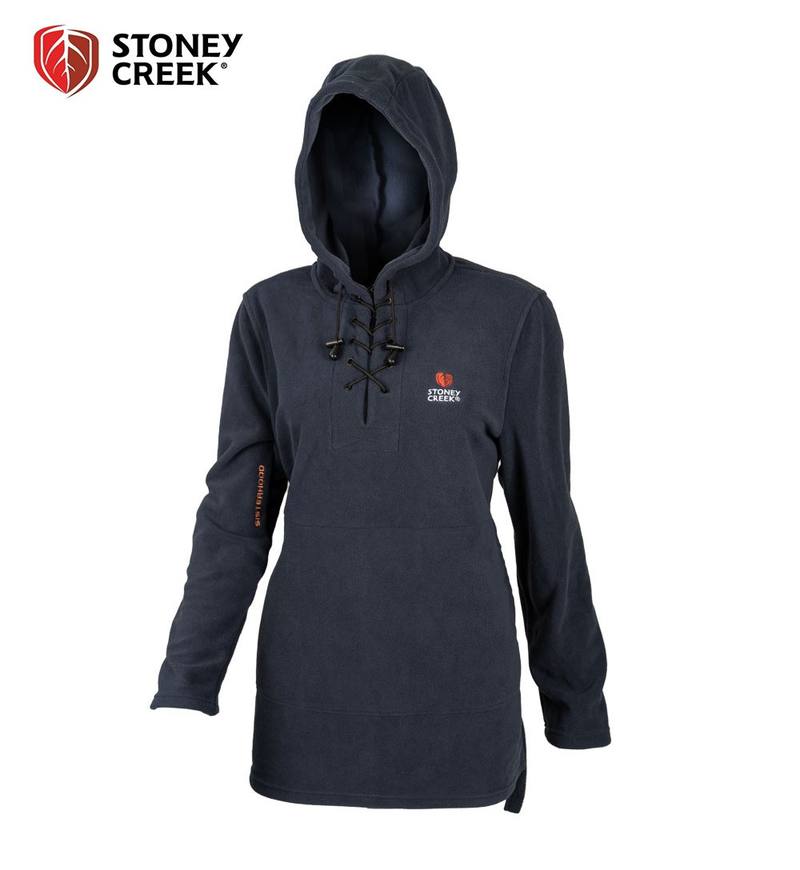 Buy Stoney Creek Women's Fleece Lace Up Hoodie Navy in NZ New Zealand.