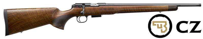 Buy 17HMR CZ 457 Royal Blued Walnut 16" Threaded in NZ New Zealand.