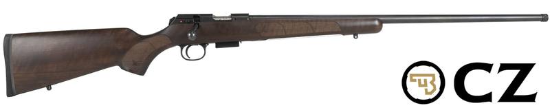 Buy 17HMR CZ 457 American Blued Walnut 24" Threaded in NZ New Zealand.