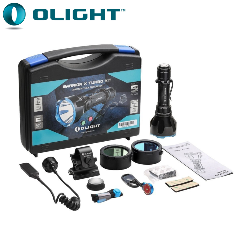 Buy Olight Warrior X Turbo Hunting Kit 1100 Lumens Torch in NZ New Zealand.