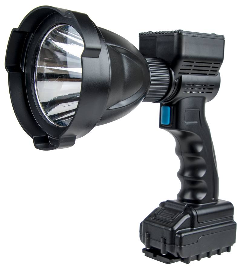 Buy Night Saber 8000 Lumens Rechargeable & Corded Handheld 120mm 80w LED Spotlight in NZ New Zealand.