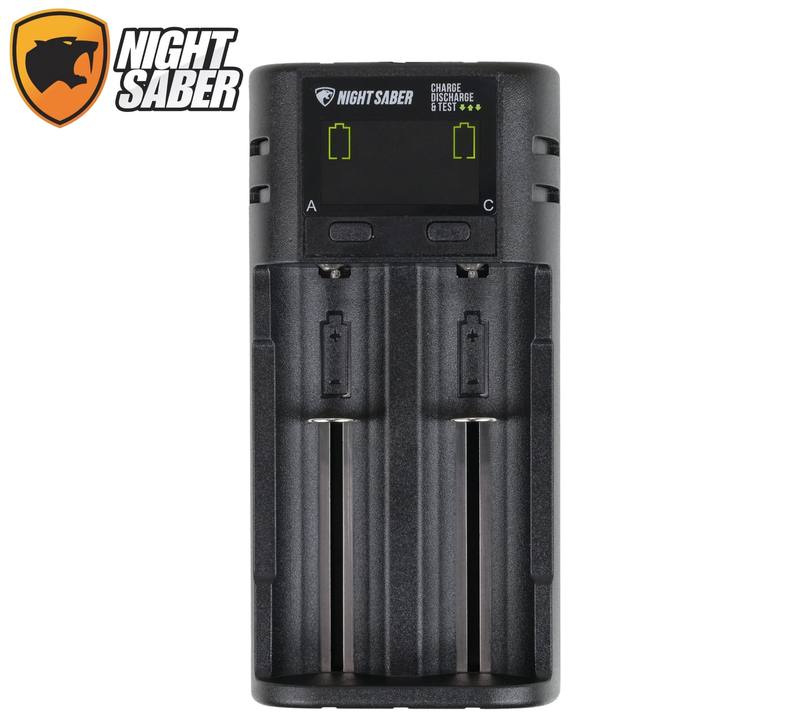 Buy Night Saber Smart Universal Battery Charger USB-C 2-Slot in NZ New Zealand.