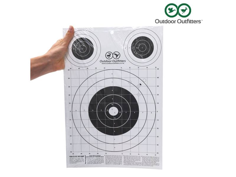 Buy Paper Bulls Eye Targets 300 x 420mm in NZ New Zealand.