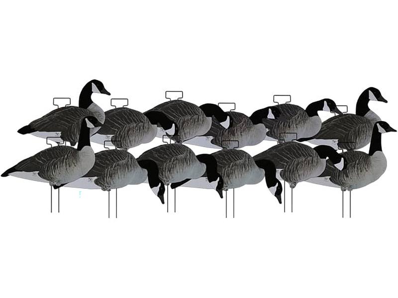 Buy Dakota X-Treme Canada Goose Silhouettes Flocked Head & Tail x12 Set in NZ New Zealand.