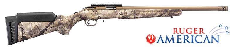 Buy 22 Mag Ruger American Burnt Bronze Cerakote Camo 18" in NZ New Zealand.