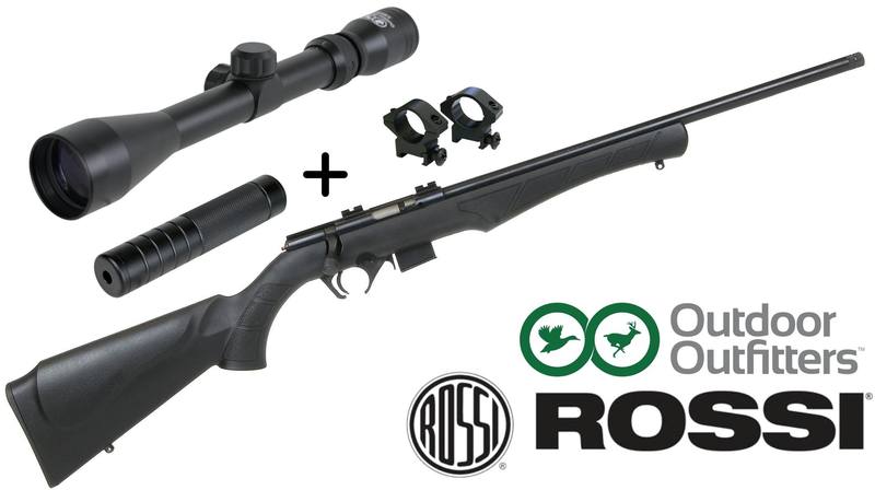 Buy 22-MAG Rossi 8122M with 3-9x40 Scope & Silencer in NZ New Zealand.