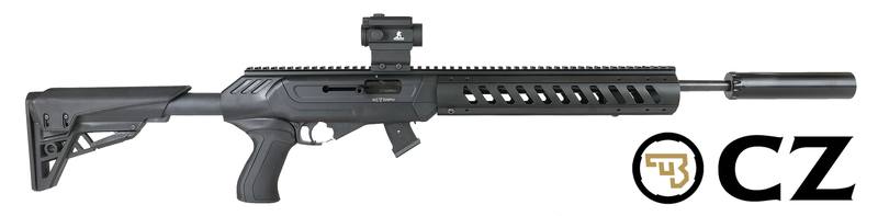 Buy 22 CZ 512 Tactical 16.5" with Adjustable Stock Ranger Red Dot & Braveheart Silencer in NZ New Zealand.