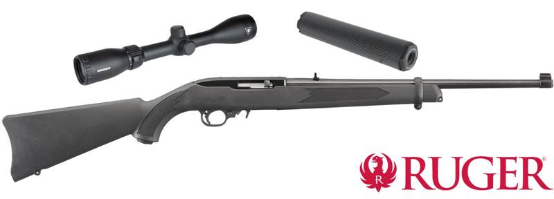 Buy 22 Ruger 10/22 Blued with Ranger 3-9x42, Ghost Carbon Silencer in NZ New Zealand.