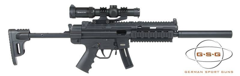 Buy 22 German Sport Guns GSG-16 MP5 Replica 16.25" with 10-Shot Mag & Ranger 1-8x24i Scope in NZ New Zealand.