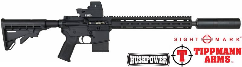 Buy 22 Tippmann M4-22 Elite 16" Alloy M-LOK Handguard with Sightmark Red Dot & Ghost Silencer in NZ New Zealand.