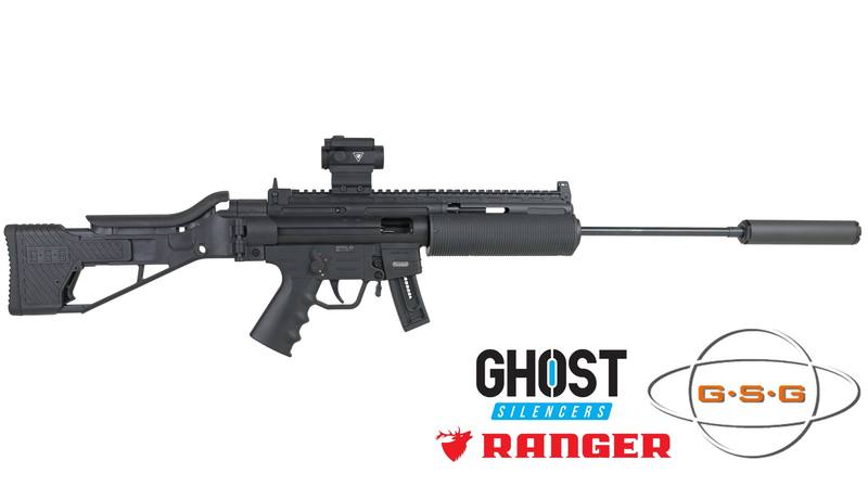 Buy 22 German Sport Guns GSG-16 Sport 10-Shot Magazine: MP5 Replica *Red Dot & Silencer in NZ New Zealand.