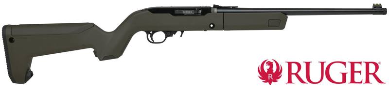 Buy 22 Ruger 10/22 Takedown Green with Magpul Stock & 3 Extra Mags in NZ New Zealand.