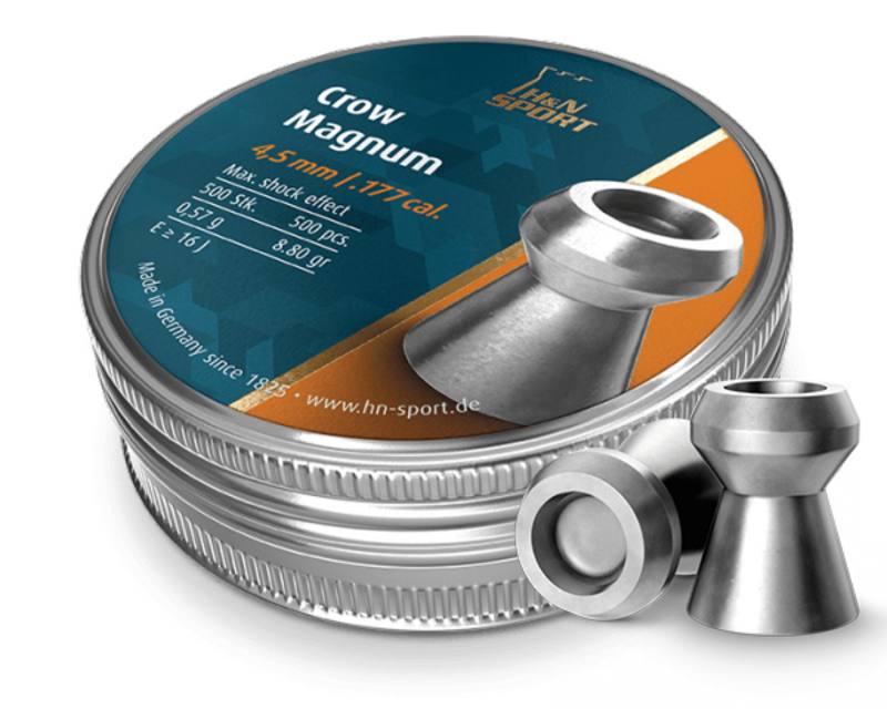 Buy H&N .177 Crow Magnum Pellets | 500 Round Tin in NZ New Zealand.