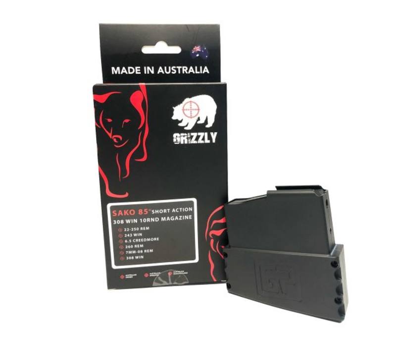 Buy Grizzly Magazine Sako 85/90 Short Action 10 Round *308/6.5/243/7mm-08 in NZ New Zealand.