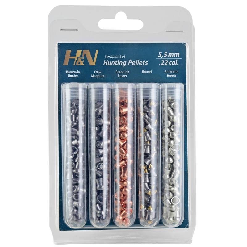 Buy H&N .22 Sampler Hunting Pellets | 5 Different Pellets in NZ New Zealand.