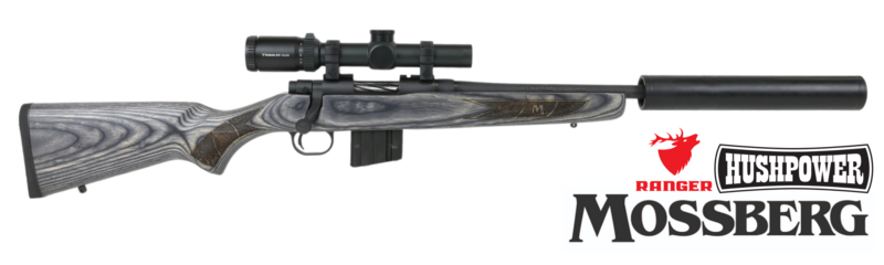 Buy 223 Mossberg MVP Predator Fluted With Ranger 1-8x24i Scope & Hushpower Silencer in NZ New Zealand.