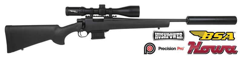 Buy 223 Howa 1500 MiniAction with BSA Genesys 2.5-15X50 & Ghost Modular Baffle Silencer in NZ New Zealand.