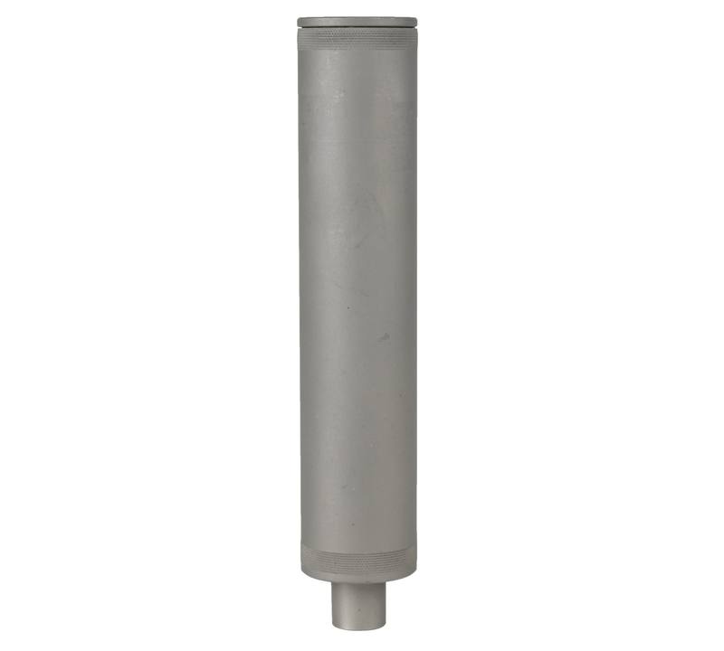 Buy Secondhand HP 45cal Stainless Steel Pistol Silencer | 13.7X0.5 Thread in NZ New Zealand.