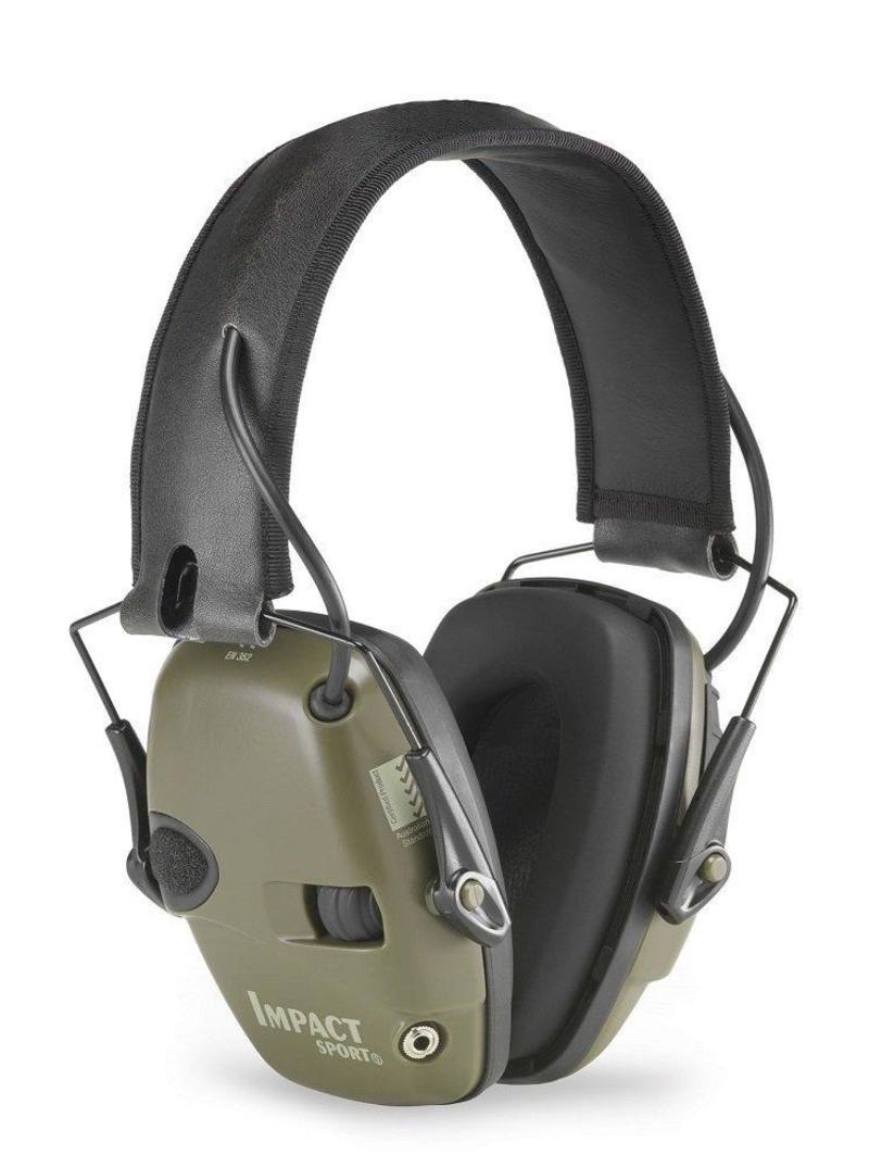 Buy Howard Leight Impact Sport Electronic Earmuffs Green in NZ New Zealand.